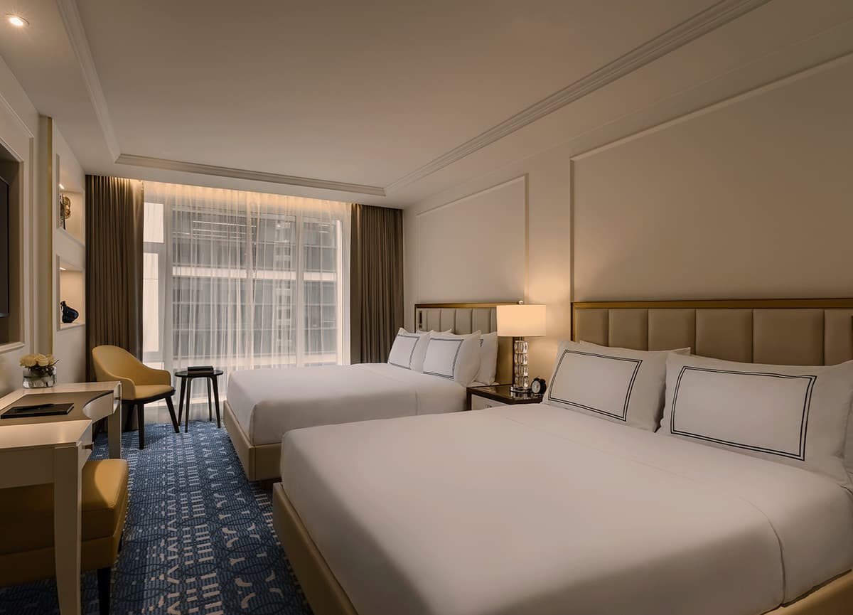 Lavantine-inspired elegant lounge interior