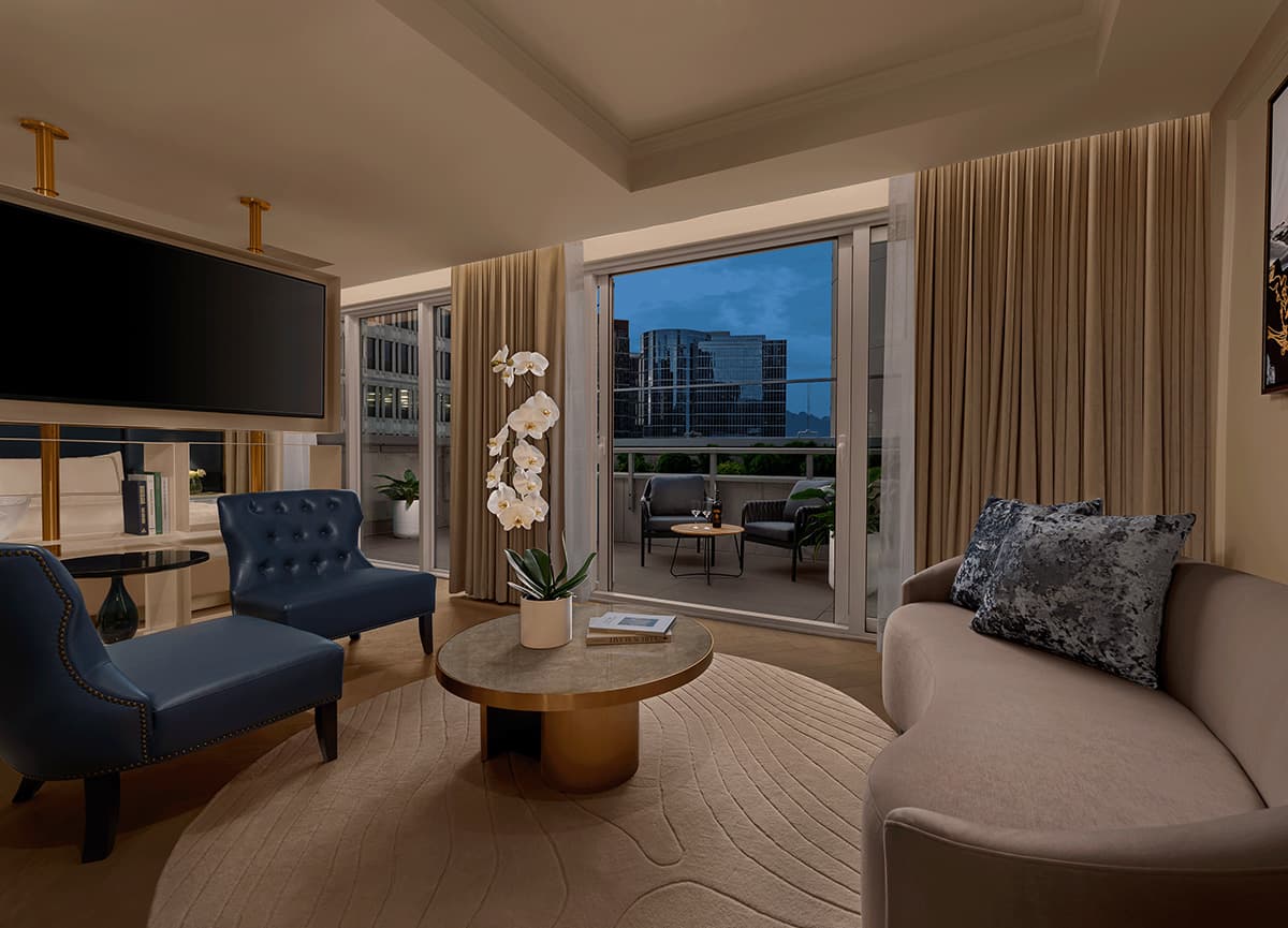 Lavantine-inspired upscale hospitality interior