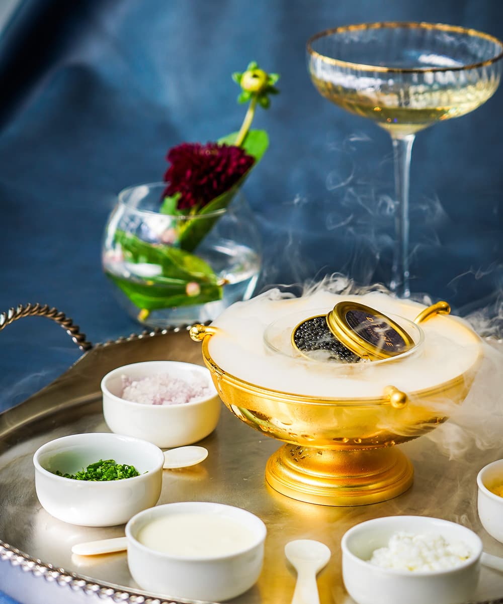 Dahlia Restaurant seating and table setting