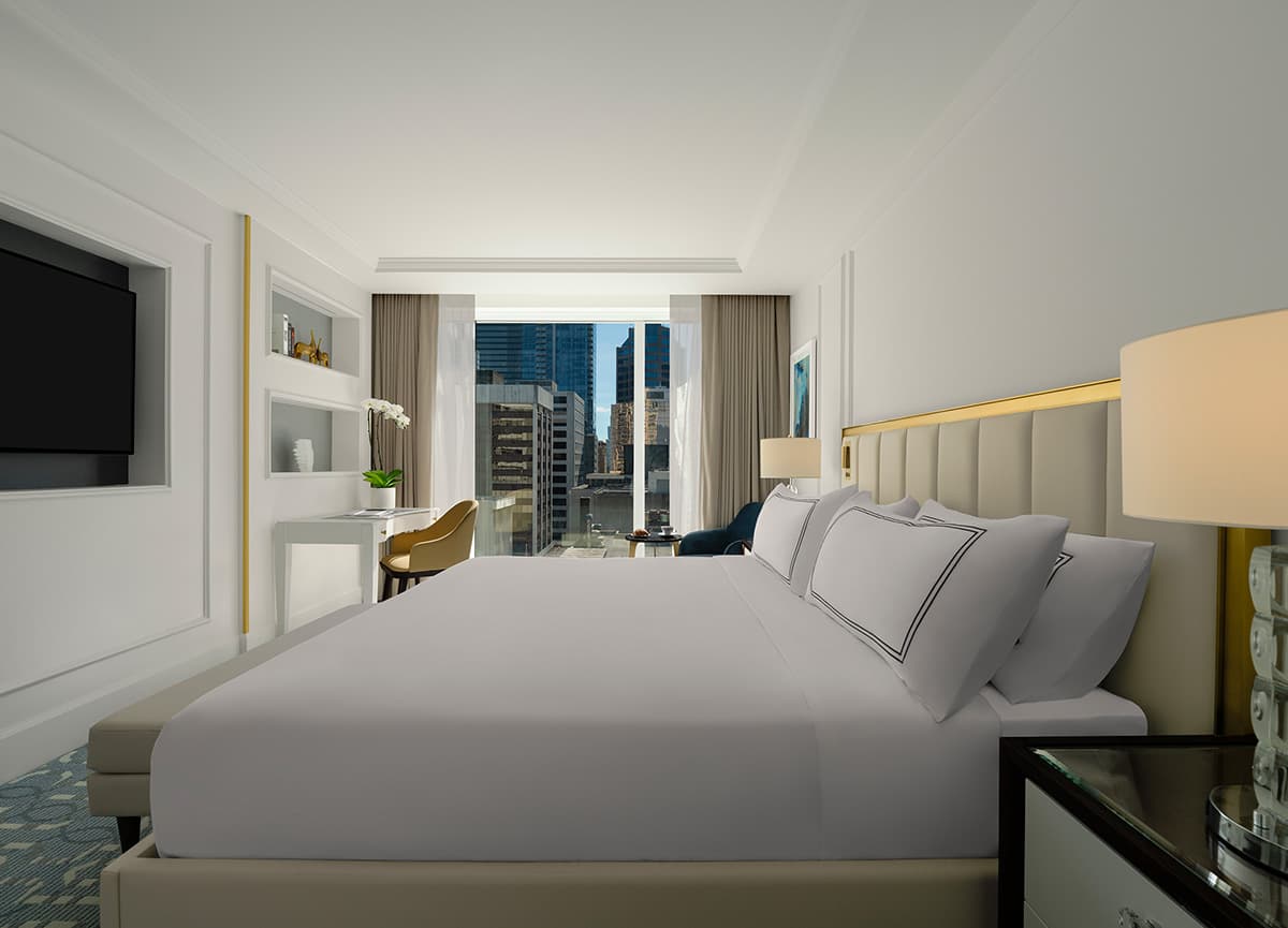 Tanzanite luxury tub king room interior